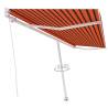 Freestanding Manual Retractable Awning 500x300 cm - Orange/Brown