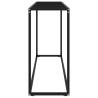 Modern Black Console Table | 120x35x75 cm | Tempered Glass