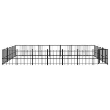 Outdoor Dog Kennel Steel - Safe & Secure 39.52 m² Play Area