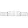 Arched Gabion Baskets - 25 pcs Galvanised Iron 300x50x40/60 cm