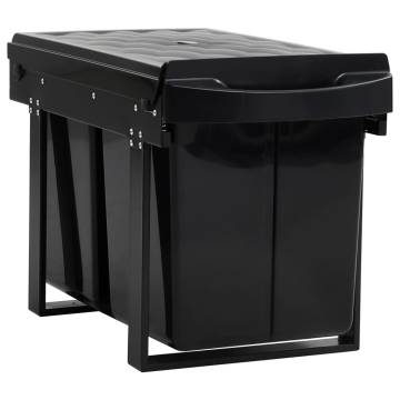 Soft-Close Kitchen Cupboard Pull-out Dustbin 48L