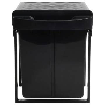 Soft-Close Kitchen Cupboard Pull-out Dustbin 48L