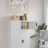 Light Grey File Cabinet 90x40x40 cm | Durable Steel Storage