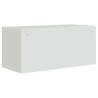 Light Grey File Cabinet 90x40x40 cm | Durable Steel Storage