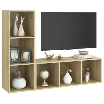 Stylish Sonoma Oak TV Cabinets - 2 pcs | Hipomarket UK