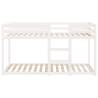 Bunk Bed White 80x200 cm - Solid Wood Pine | Hipomarket