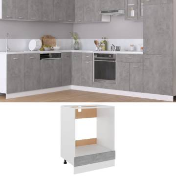 Oven Cabinet Concrete Grey - Optimise Your Kitchen Space