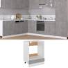 Oven Cabinet Concrete Grey 60x46x81.5 cm Engineered Wood Colour concrete grey Quantity in Package 1 Model oven cabinet 60 cm Number of 