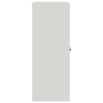 Light Grey & Dark Grey File Cabinet - 90x40x105 cm - Steel