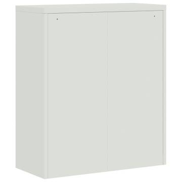 Light Grey & Dark Grey File Cabinet - 90x40x105 cm - Steel