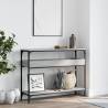 Console Table with Shelf - Grey Sonoma | 100x29x75cm