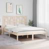 Bed Frame Solid Wood Pine 135x190 cm Double Colour natural Size 135 x 190 cm 