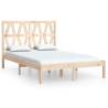 Solid Wood Pine Bed Frame Double 135x190 cm | HipoMarket