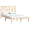 Solid Wood Pine Bed Frame Double 135x190 cm | HipoMarket