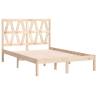 Solid Wood Pine Bed Frame Double 135x190 cm | HipoMarket