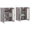 Wall Mounted Cabinets - 2 pcs Grey Sonoma Engineered Wood