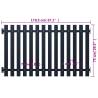 Anthracite Fence Panel 170.5x75 cm - Durable Steel Design