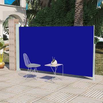 Patio Terrace Side Awning 160x300 cm Blue - Hipomarket