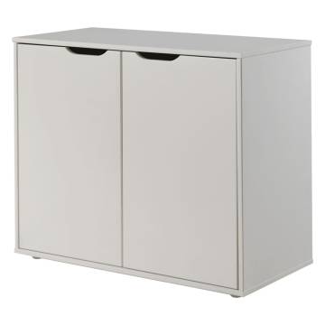 Vipack 2-Door Wood Storage Cabinet - Pino in White