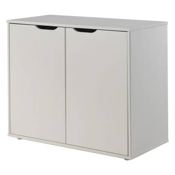 Vipack 2-Door Wood Storage Cabinet - Pino in White