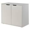 Vipack 2-Door Wood Storage Cabinet - Pino in White