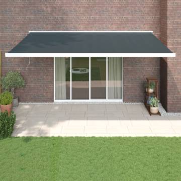 Retractable Awning Anthracite 5x3m - Durable & Stylish