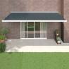 Retractable Awning Anthracite 5x3 m Fabric and Aluminium Colour anthracite (white frame) Size 5 x 3 m Quantity in Package 1 