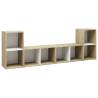 TV Cabinets 4 pcs White and Sonoma Oak 72x35x36.5 cm Engineered Wood Colour white and sonoma oak Quantity in Package 4 