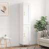 Highboard High Gloss White 34.5x34x180 cm Engineered Wood Colour high gloss white Quantity in Package 1 Model 1 wood door 