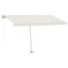 Freestanding Manual Retractable Awning 400x300 cm Cream - HipoMarket