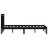 Black Solid Wood Bed Frame 180x200 cm - Super King Size | HipoMarket