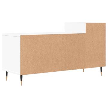 Stylish White TV Cabinet - 100x35x55 cm Engineered Wood