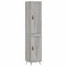 Stylish Highboard Grey Sonoma - Engineered Wood Storage