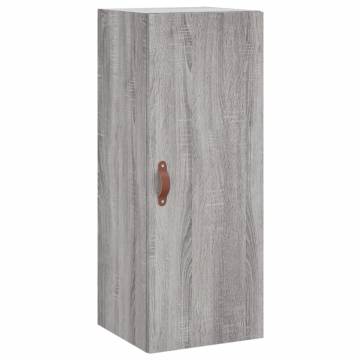 Stylish Highboard Grey Sonoma - Engineered Wood Storage