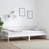 Day Bed White Solid Wood Pine 90x200 cm Colour white Size 90 x 200 cm 