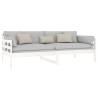 Day Bed White Solid Wood Pine 90x200 cm | HipoMarket