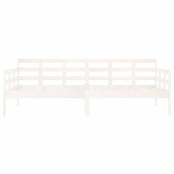 Day Bed White Solid Wood Pine 90x200 cm | HipoMarket