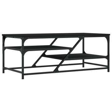 Elegant Black Coffee Table | 100x49x40 cm | Hipo Market