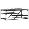 Elegant Black Coffee Table | 100x49x40 cm | Hipo Market