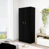 Shoe Cabinet Black 80x39x178 cm Engineered Wood Colour black Quantity in Package 1 Number of Number of shelves 