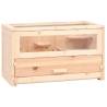 Hamster Cage 60x30x35 cm Solid Wood Fir for Small Pets