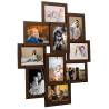 Collage Photo Frame for 10x(13x18 cm) Picture Dark Brown MDF Colour dark brown Size 10 x (13 x 18 cm) Quantity in Package 1 