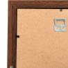 Collage Photo Frame for 10 Photos - Dark Brown MDF