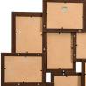 Collage Photo Frame for 10 Photos - Dark Brown MDF