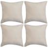 Cushion Covers Set - 4 pcs 40x40 cm Faux Suede Beige