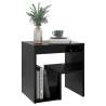 Stylish Black Bed Cabinet - 40x30x40 cm Engineered Wood