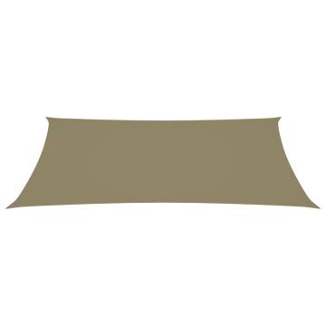 Sunshade Sail Oxford Fabric 5x8m Beige - Outdoor Protection