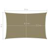 Sunshade Sail Oxford Fabric 5x8m Beige - Outdoor Protection