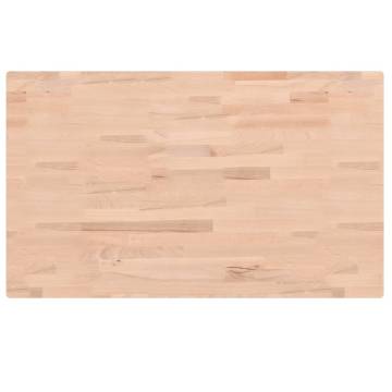 Solid Wood Beech Table Top 100x60 cm | Hipomarket UK