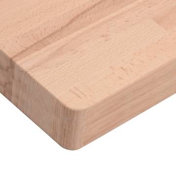 Solid Wood Beech Table Top 100x60 cm | Hipomarket UK